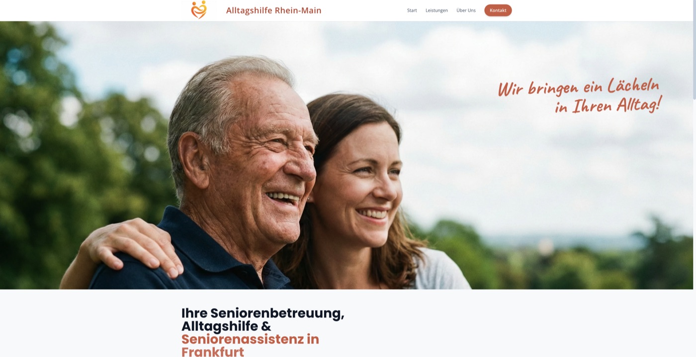 Alltagshilfe Rhein-Main – Vorschau der Website